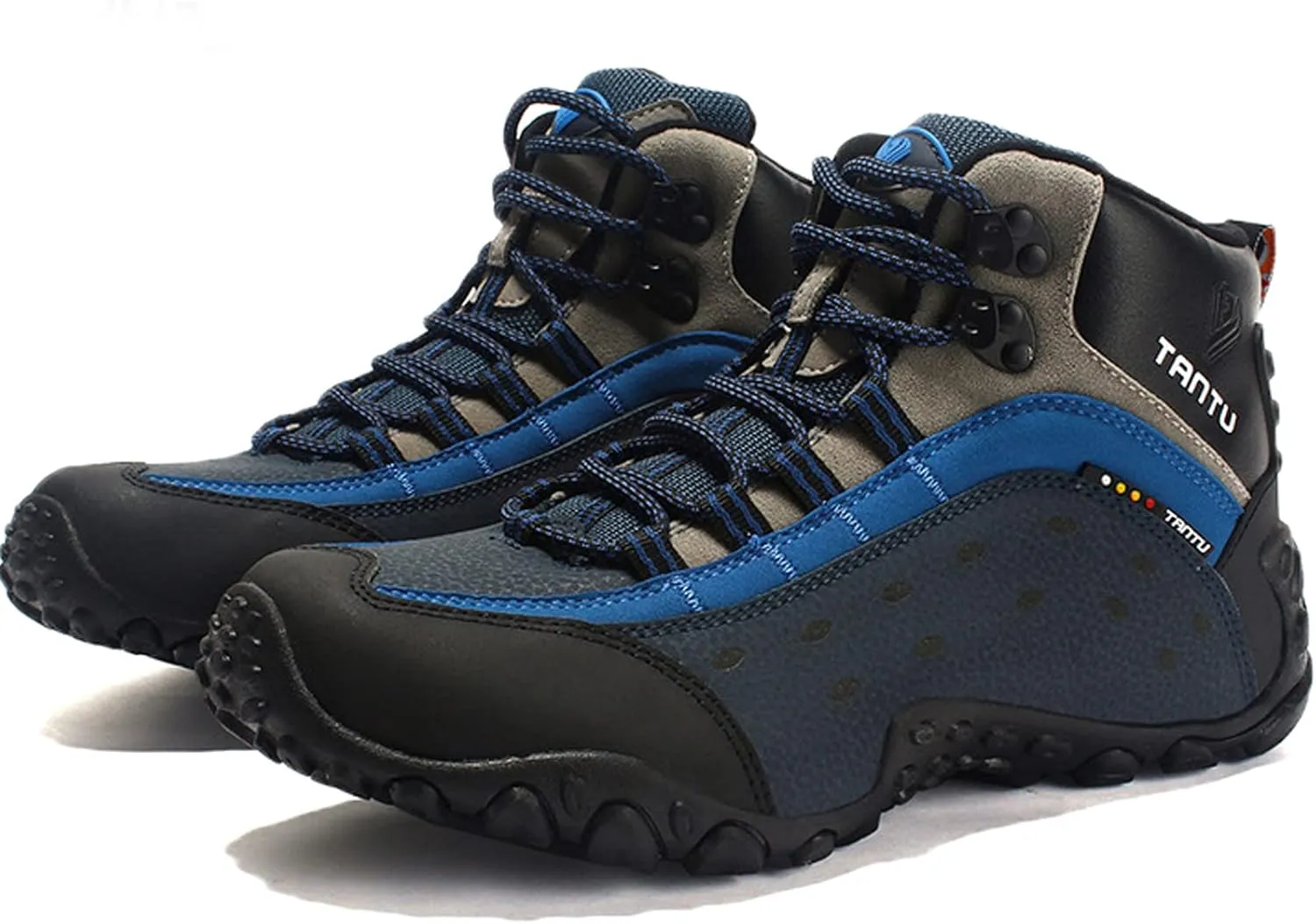 Mens Hiking Boots Walking Shoes Trekking Trail Running Outdoor High Rise Lace-Up Anti-Slip Backpacking Camping Shoe