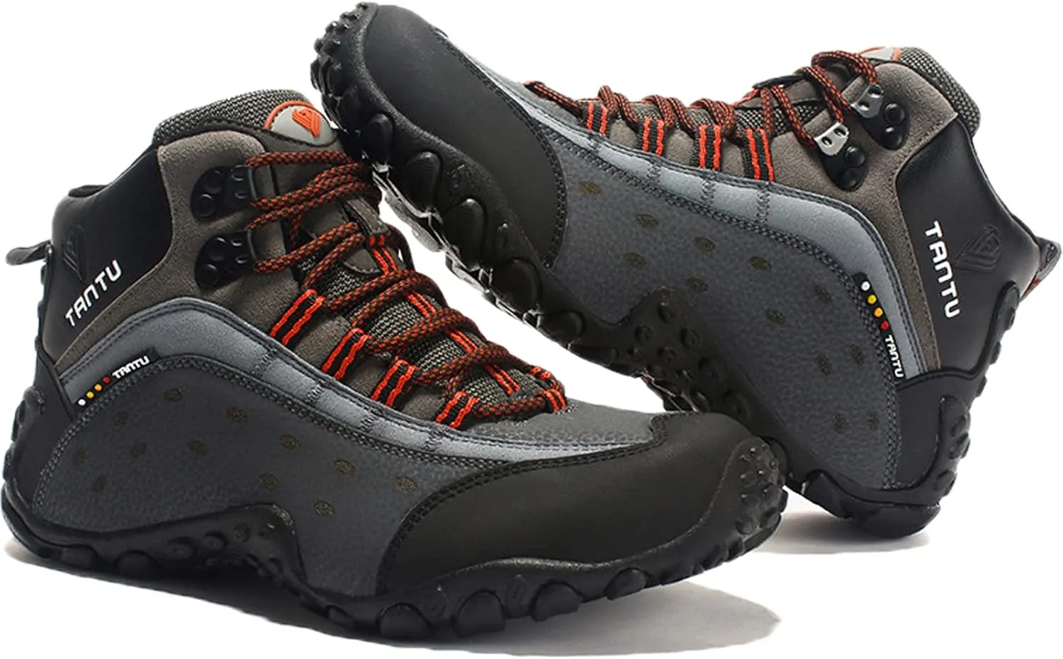 Mens Hiking Boots Walking Shoes Trekking Trail Running Outdoor High Rise Lace-Up Anti-Slip Backpacking Camping Shoe