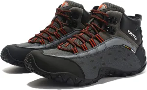 Mens Hiking Boots Walking Shoes Trekking Trail Running Outdoor High Rise Lace-Up Anti-Slip Backpacking Camping Shoe