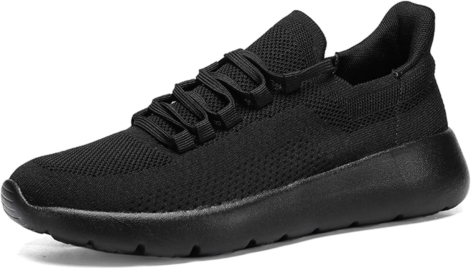 Men's Knit Lace Up Running Shoes Breathable Mesh Slip on Tennis Trainers Sneakers Lightweight Driving Walking Casual Shoes