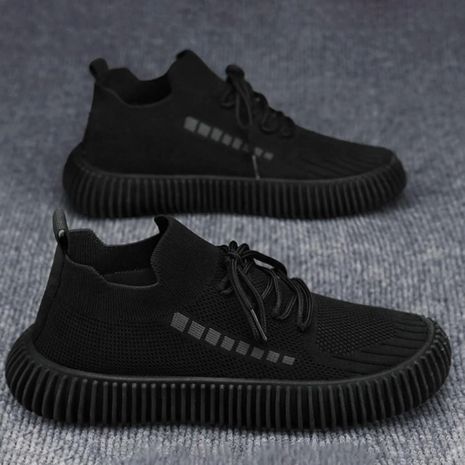 Men's Lightweight Cushion Sneakers Slip on Lightweight Breathable Fashion Sneaker Arch Support Plantar Fasciitis