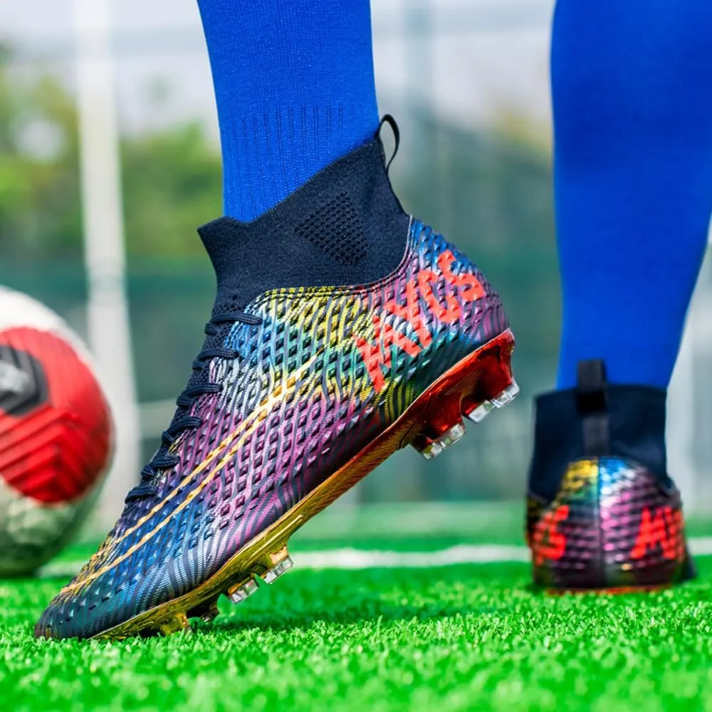 Men's Lightweight Soccer Cleats for Football Training: Non-Slip Professional Futsal Shoes - Futsal Shoes for Youth