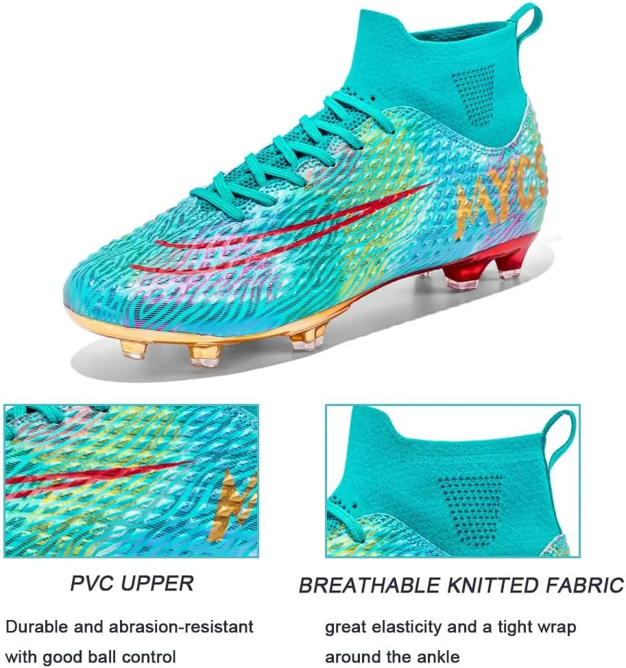 Men's Lightweight Soccer Cleats for Football Training: Non-Slip Professional Futsal Shoes - Futsal Shoes for Youth