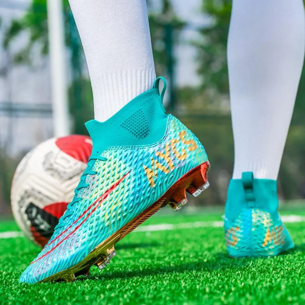 Men's Lightweight Soccer Cleats for Football Training: Non-Slip Professional Futsal Shoes - Futsal Shoes for Youth