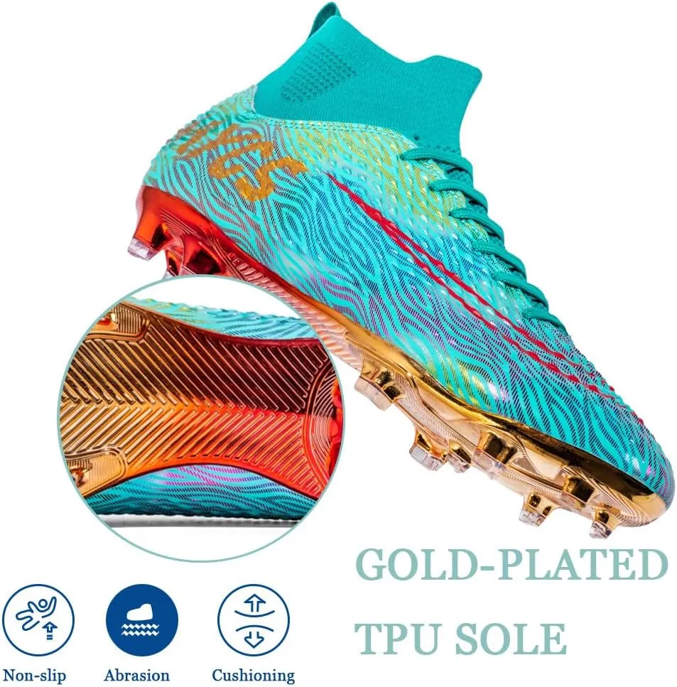 Men's Lightweight Soccer Cleats for Football Training: Non-Slip Professional Futsal Shoes - Futsal Shoes for Youth
