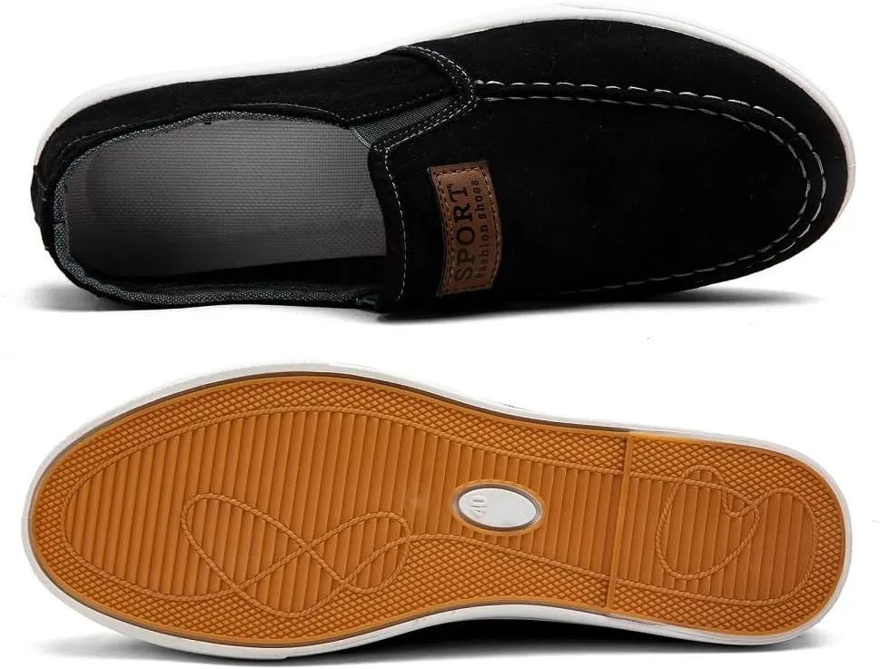 Men's Slip-on Loafers Casual Canvas Shoes Fashion Boat Shoes Casual Shoes Comfortable Lightweight Walking