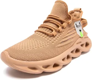 Mens Slip On Running Shoes Athletic Walking Trainers Non Slip Lightweight Breathable Mesh Tennis Comfortable Fashion Sneakers