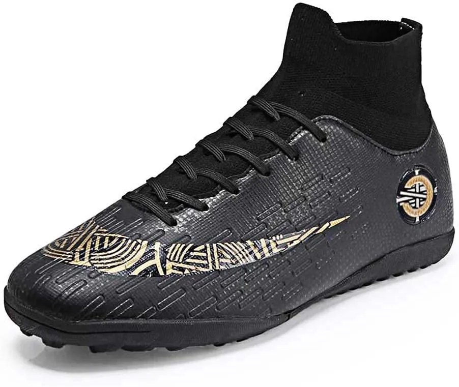 Mens Soccer Cleats Football Boots High-Top Outdoor/Indoor Training Athletic Sneaker
