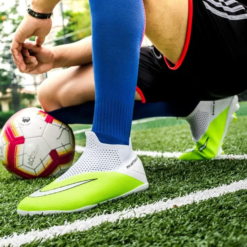 Mens Soccer Cleats Professional High-Top Lightweight Breathable Athletic,Indoor/Outdoor Competition/Training