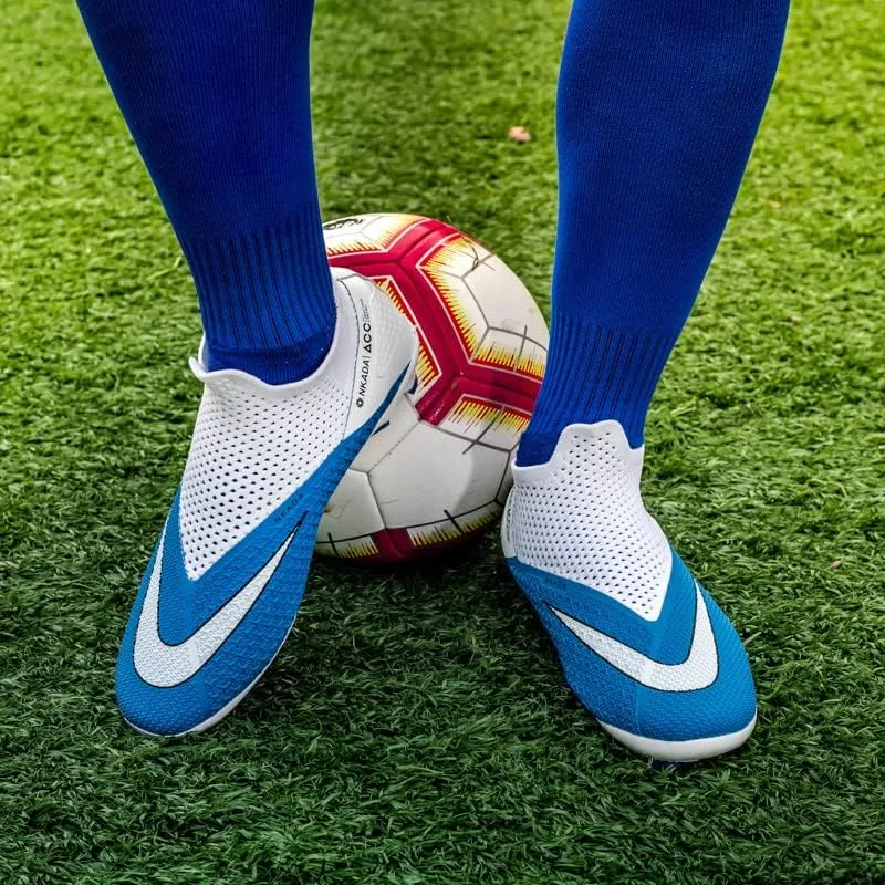 Mens Soccer Cleats Professional High-Top Lightweight Breathable Athletic,Indoor/Outdoor Competition/Training