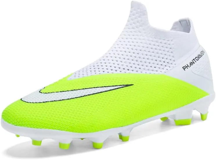 Mens Soccer Cleats Professional High-Top Lightweight Breathable Athletic,Indoor/Outdoor Competition/Training