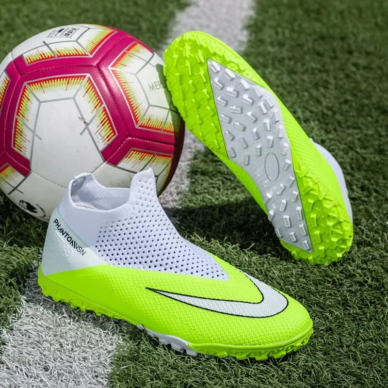 Mens Soccer Cleats Professional High-Top Lightweight Breathable Athletic,Indoor/Outdoor Competition/Training