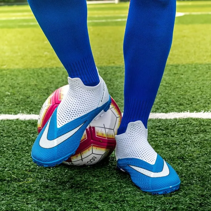 Mens Soccer Cleats Professional High-Top Lightweight Breathable Athletic,Indoor/Outdoor Competition/Training