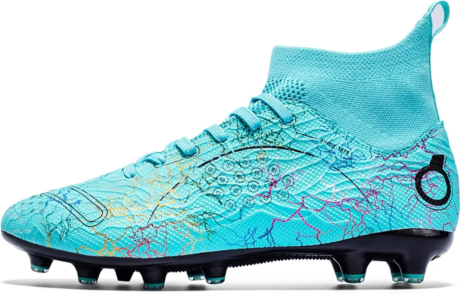 Men's Soccer Shoes High-Top Soccer Cleats Outdoor Breathable Athletic Professional Spikes Youth Boys Football Shoes Unisex