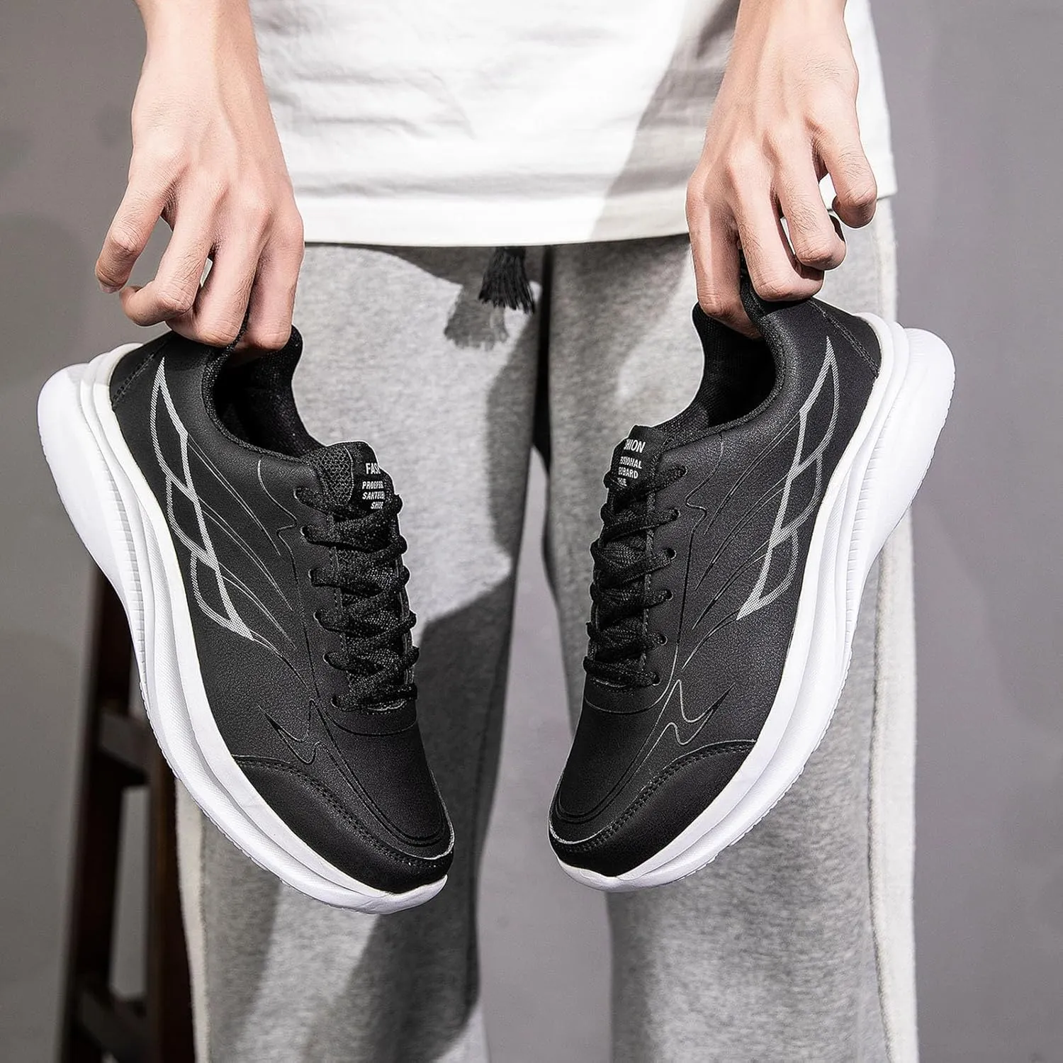 Men's Stylish Orthopedic Sneakers Recovery Air Athletic Running Tennis Shoe Men's Lightweight Cushion Sneakers