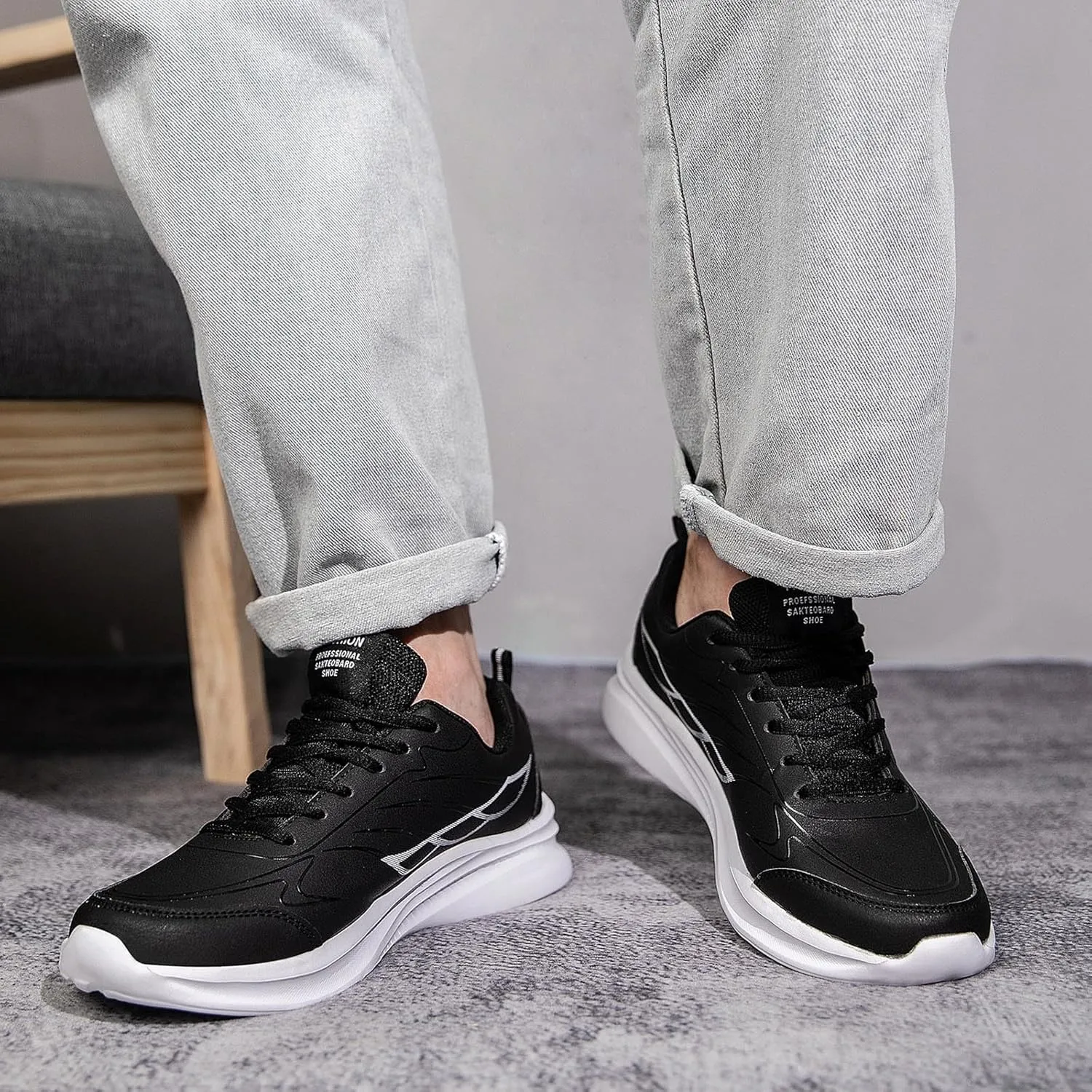 Men's Stylish Orthopedic Sneakers Recovery Air Athletic Running Tennis Shoe Men's Lightweight Cushion Sneakers