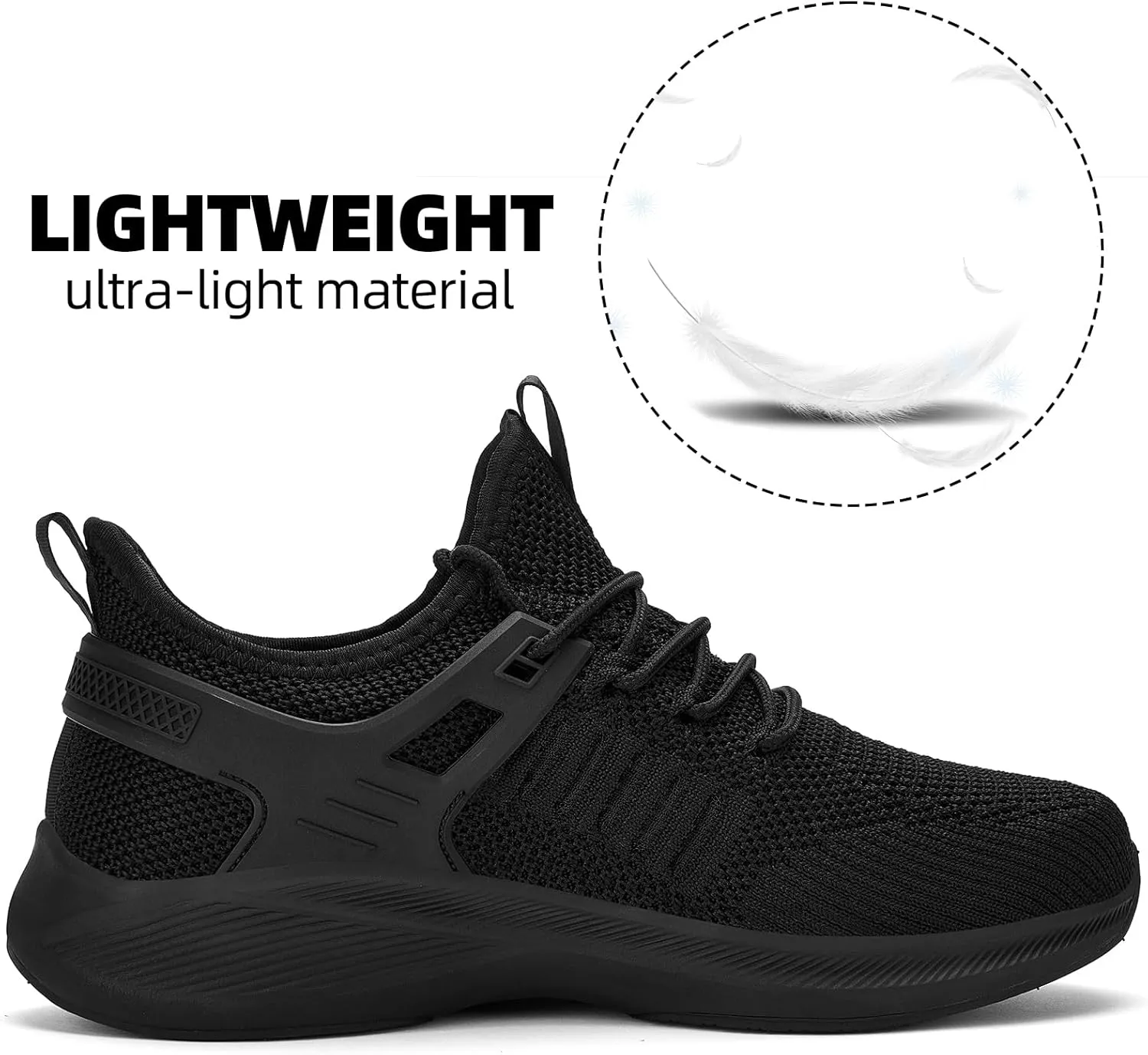 Mens Wide Running Shoes Walking Tennis Shoes Cushioning Wide Sneakers Slip On Sports Work Gym Outdoor Running Sneakers Comfort Lightweight