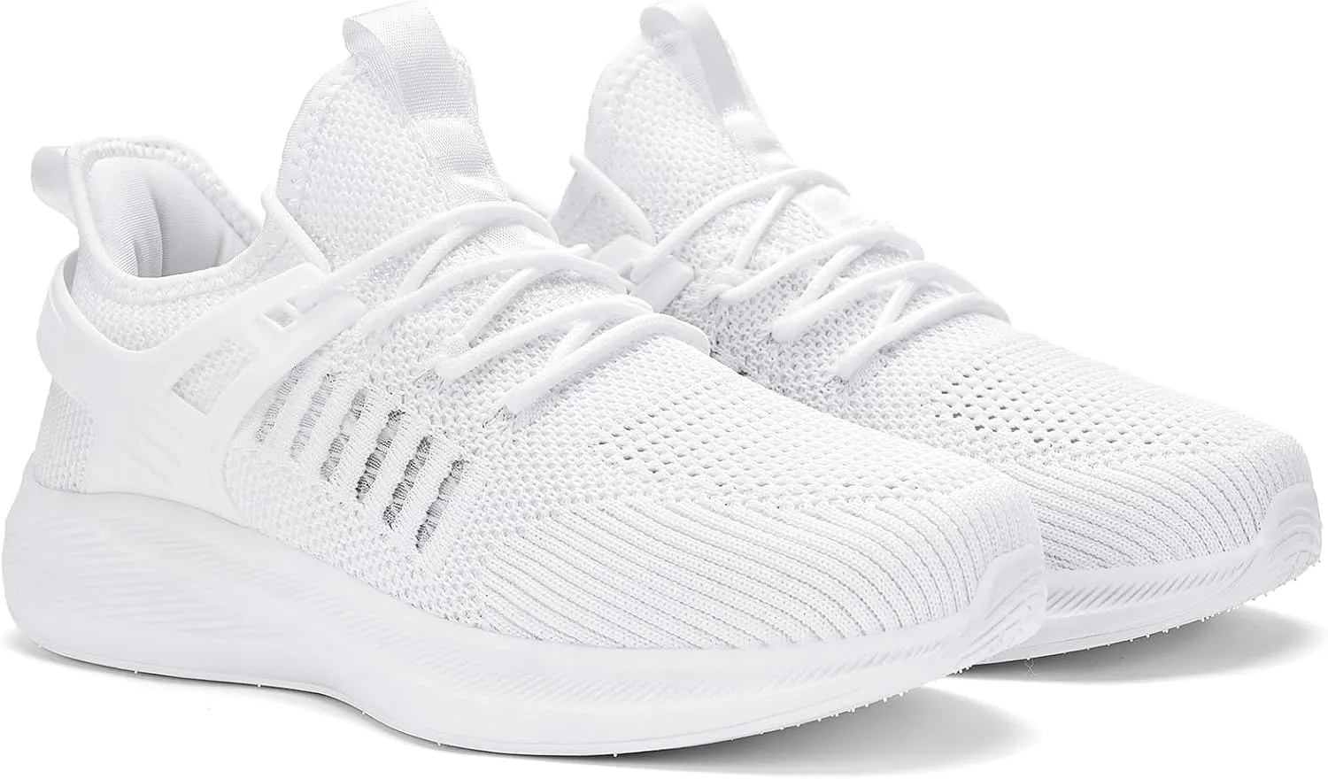 Mens Wide Running Shoes Walking Tennis Shoes Cushioning Wide Sneakers Slip On Sports Work Gym Outdoor Running Sneakers Comfort Lightweight