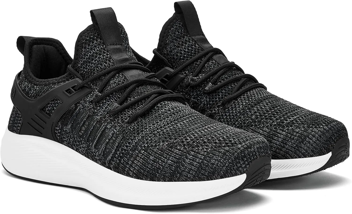 Mens Wide Running Shoes Walking Tennis Shoes Cushioning Wide Sneakers Slip On Sports Work Gym Outdoor Running Sneakers Comfort Lightweight