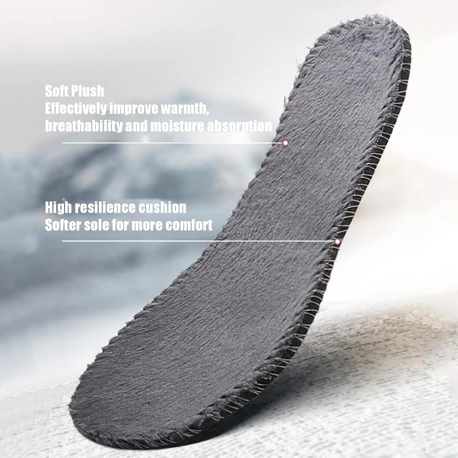 Mens Winter Boots Casual Lightweight Waterproof Snow Boots Anti-Slip Fur Lined Trekking Backpacking Hiking Boots