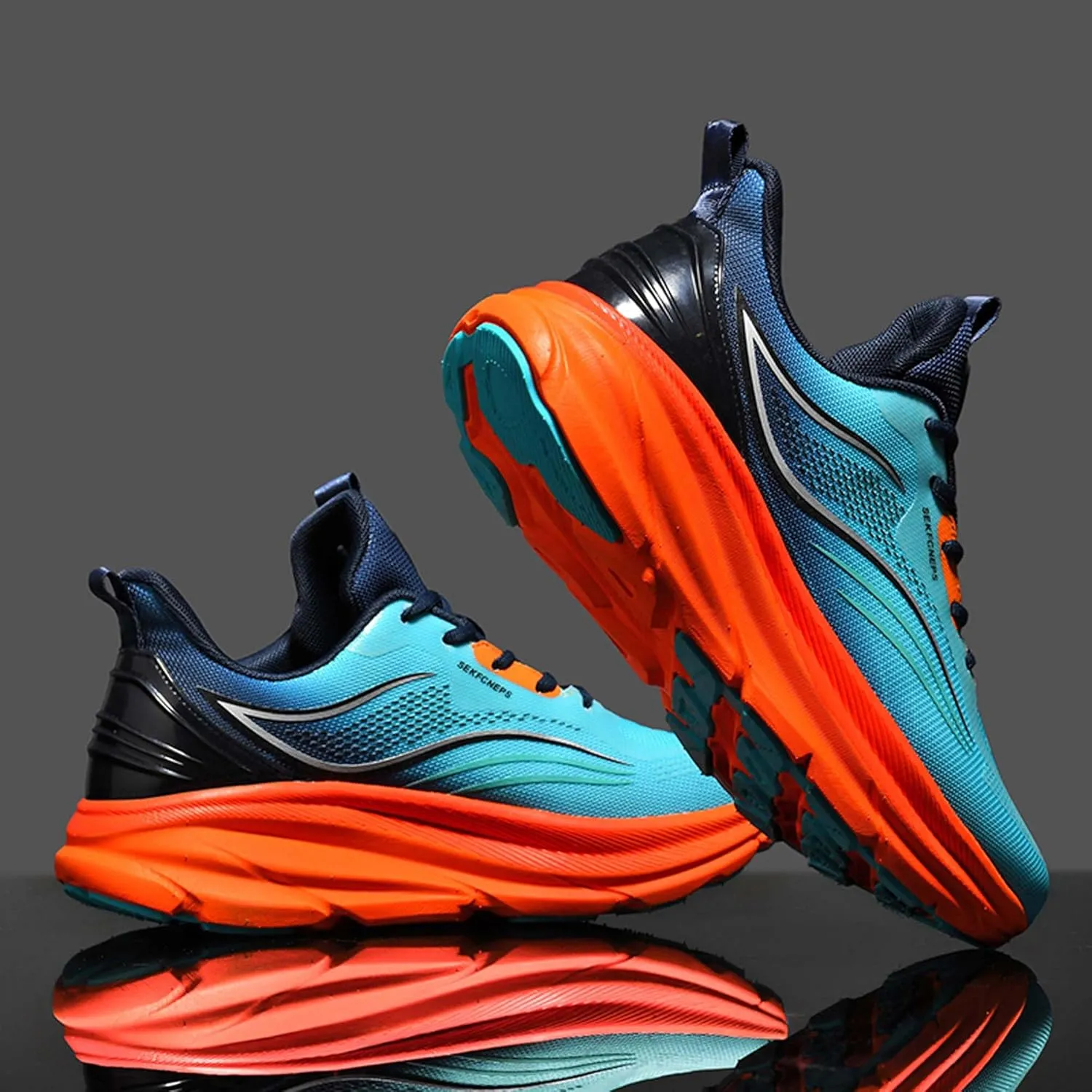 Men's Women's Running Shoes Anti-Slip Athletic Trainers Fashion Sneakers Breathable Fitness Jogging Shoes Outdoor Road Trail Running Shoes