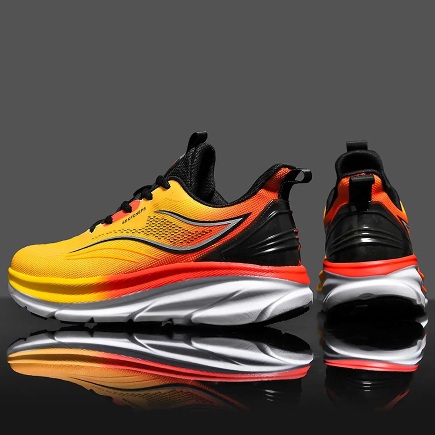 Men's Women's Running Shoes Anti-Slip Athletic Trainers Fashion Sneakers Breathable Fitness Jogging Shoes Outdoor Road Trail Running Shoes
