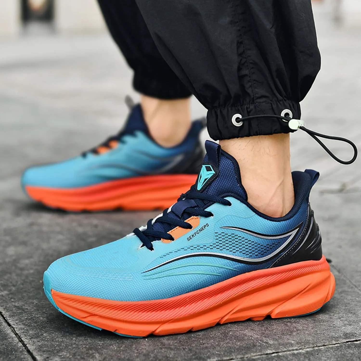Men's Women's Running Shoes Anti-Slip Athletic Trainers Fashion Sneakers Breathable Fitness Jogging Shoes Outdoor Road Trail Running Shoes