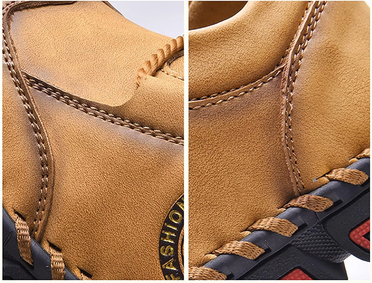New Men's Casual Shoes Handmade Outdoor Travel Fashion Versatile British Leather Shoes Mens Go Walk Max Sneaker