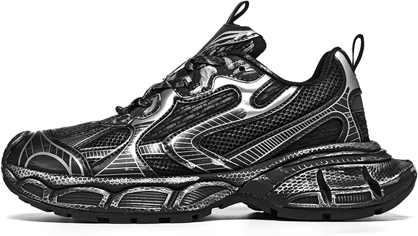 Niepce Inc Streetwear Mid Top Fashion Chunky Sneakers for Men