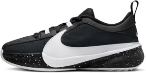 Nike Giannis Freak 5 Big Kids' Basketball Shoes (DZ4486-003, Black/Metallic Silver/White)