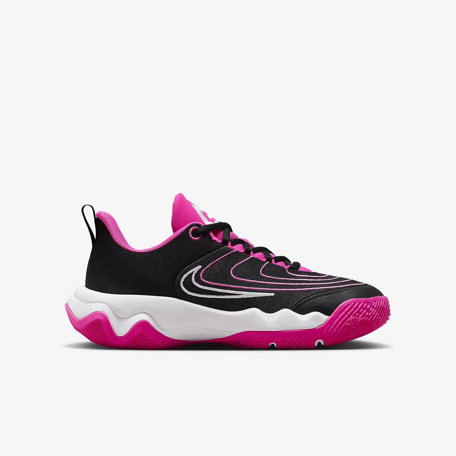 Nike Giannis Immortality 4 Big Kids' Basketball Shoes (FZ6734-004, Black/Laser Fuchsia/White)