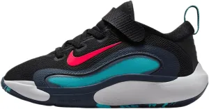 Nike IsoFly Little Kids' Basketball Shoes (FQ7670-004, Black/Dusty Cactus/Thunder Blue/Bright Crimson)