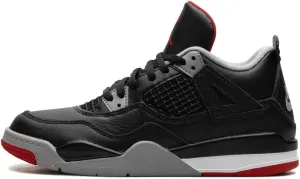 NIKE Jordan 4 Bred Reimagined Pre School Size 3Y Black/Fire Red-Cement Grey (BQ7669-006)