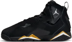 Nike Jordan True Flight PS Boys Shoes Size 3, Color: Black/White/Metallic Gold