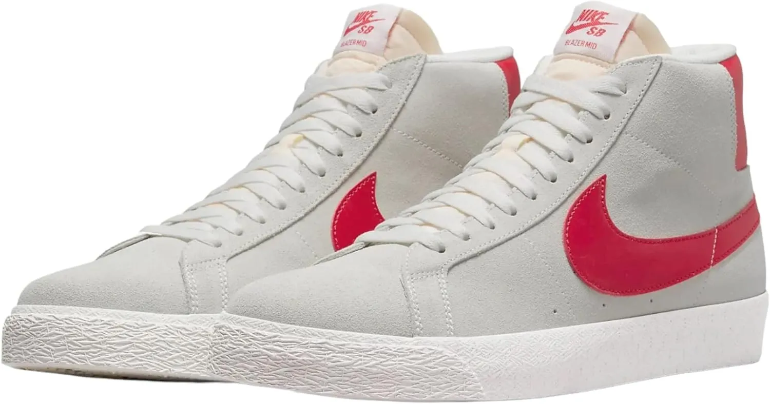 Nike Men's SB Zoom Blazer Mid Shoe (Summit White/University Red, us_Footwear_Size_System, Adult, Men, Numeric, Medium, Numeric_10)