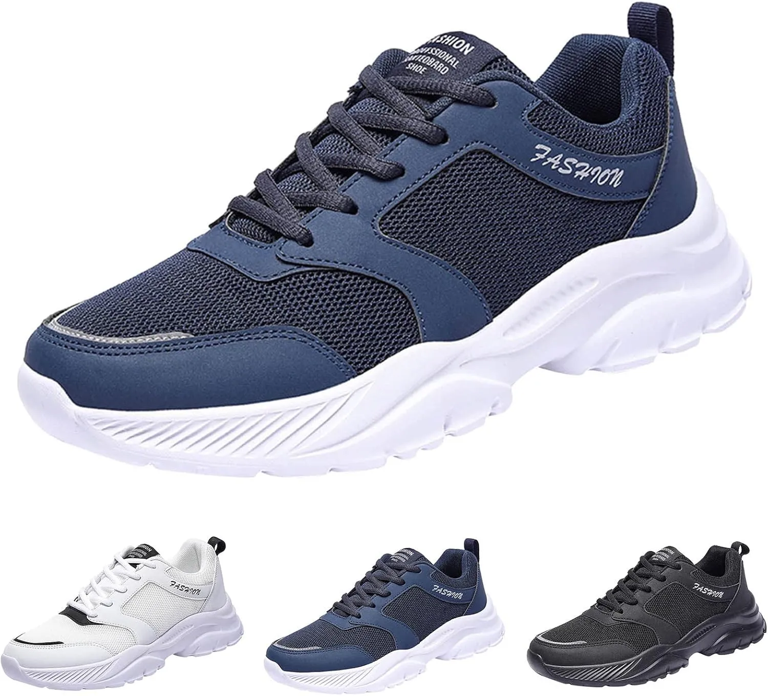 Non Slip Work Sport Shoes for Men Recovery Air Athletic Running Tennis Shoe Arch Support Walking Shoes for Men