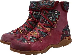 oiangi Boots for Women Ankle Booties Fashion Comfy Leather Arch Support Steel Toe Zipper Bohemian Boots Waterproof and Windproof Soft Damping Shoes