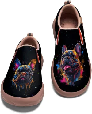 Onehorse Kids Slip On Sneakers Boy Girl Walking Casual Loafers Animal Splatter Art Painted Travel Holiday Shoes(Big Kid/Little Kid/Toddler)