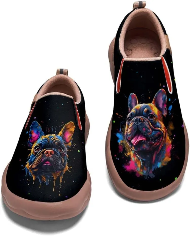 Onehorse Kids Slip On Sneakers Boy Girl Walking Casual Loafers Animal Splatter Art Painted Travel Holiday Shoes(Big Kid/Little Kid/Toddler)
