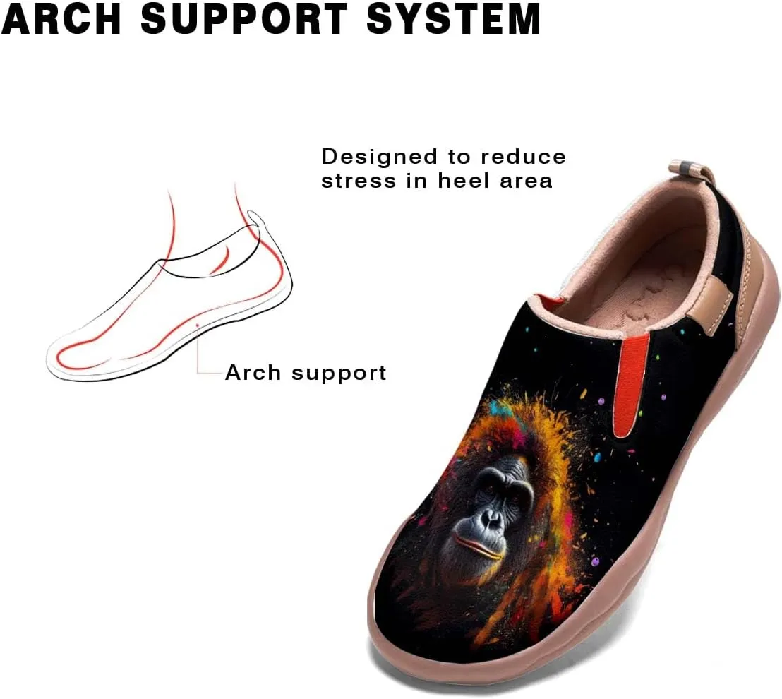 Onehorse Kids Slip On Sneakers Boy Girl Walking Casual Loafers Animal Splatter Art Painted Travel Holiday Shoes(Big Kid/Little Kid/Toddler)