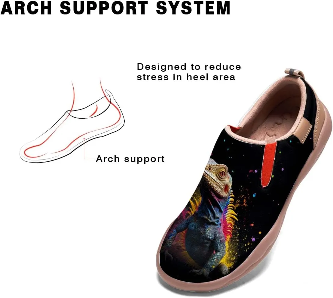 Onehorse Kids Slip On Sneakers Boy Girl Walking Casual Loafers Animal Splatter Art Painted Travel Holiday Shoes(Big Kid/Little Kid/Toddler)