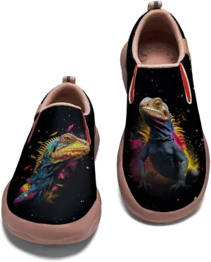 Onehorse Kids Slip On Sneakers Boy Girl Walking Casual Loafers Animal Splatter Art Painted Travel Holiday Shoes(Big Kid/Little Kid/Toddler)