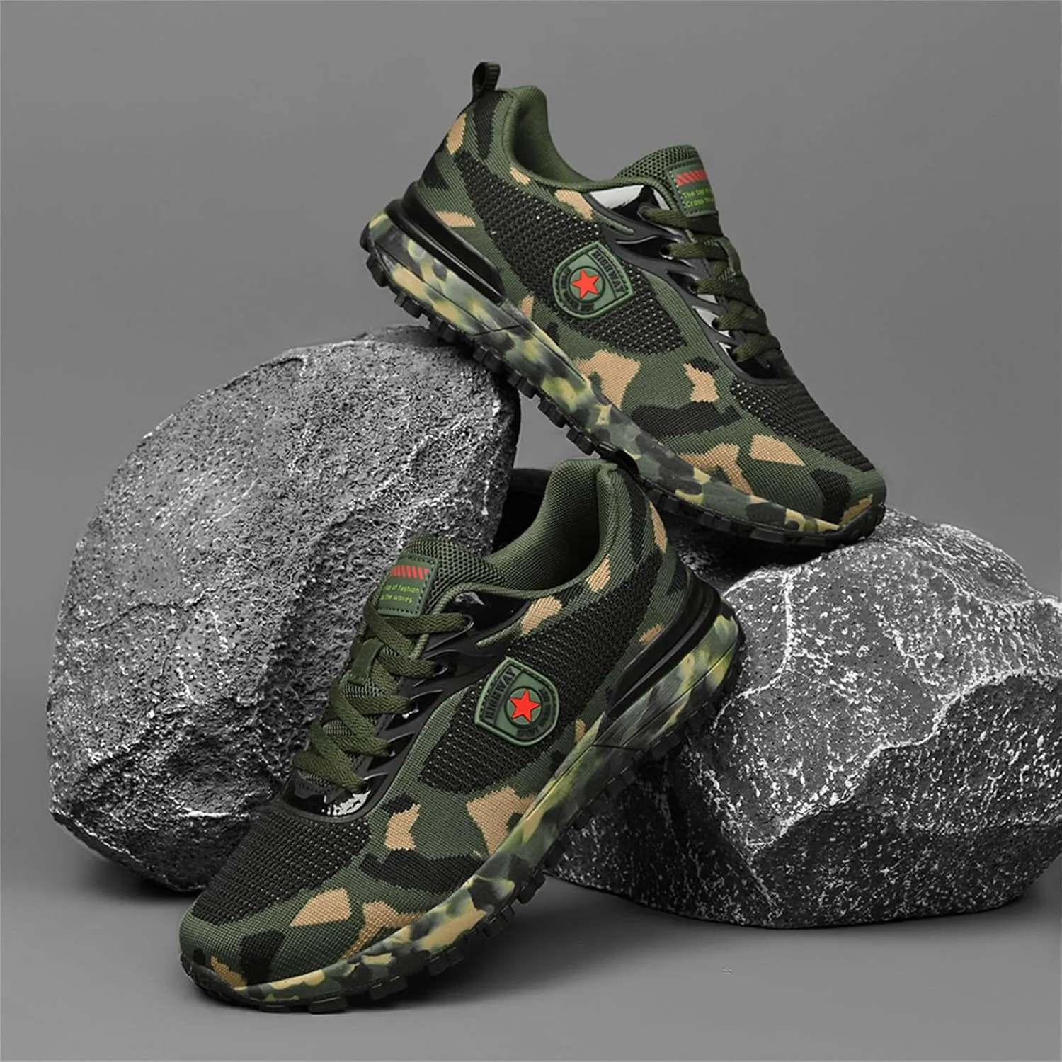 Outdoor Sports Cross-Country Running Hiking Shoes Leisure Breathable Non-Slip wear-Resistant Training Camouflage Shoes