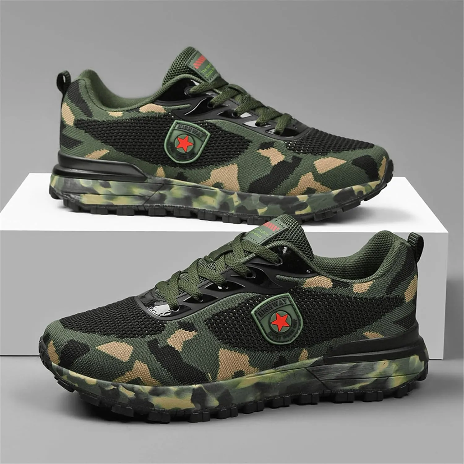 Outdoor Sports Cross-Country Running Hiking Shoes Leisure Breathable Non-Slip wear-Resistant Training Camouflage Shoes