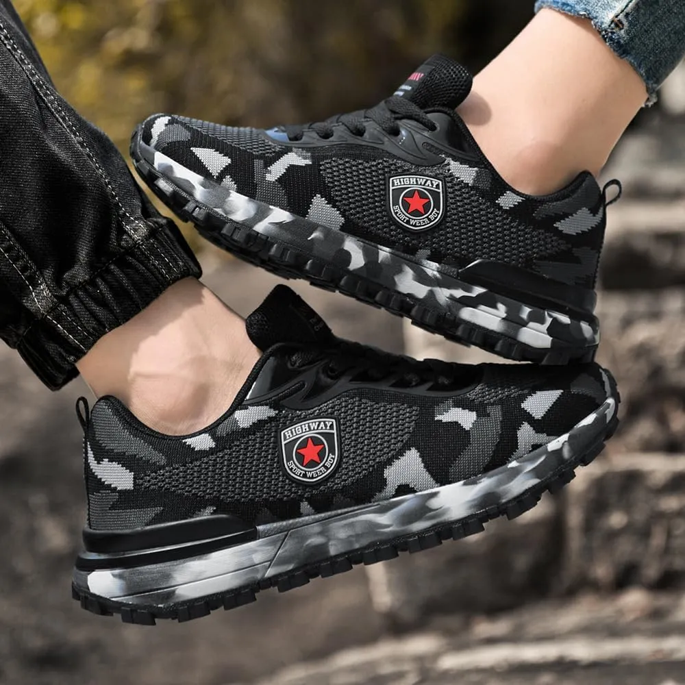 Outdoor Sports Cross-Country Running Hiking Shoes Leisure Breathable Non-Slip wear-Resistant Training Camouflage Shoes