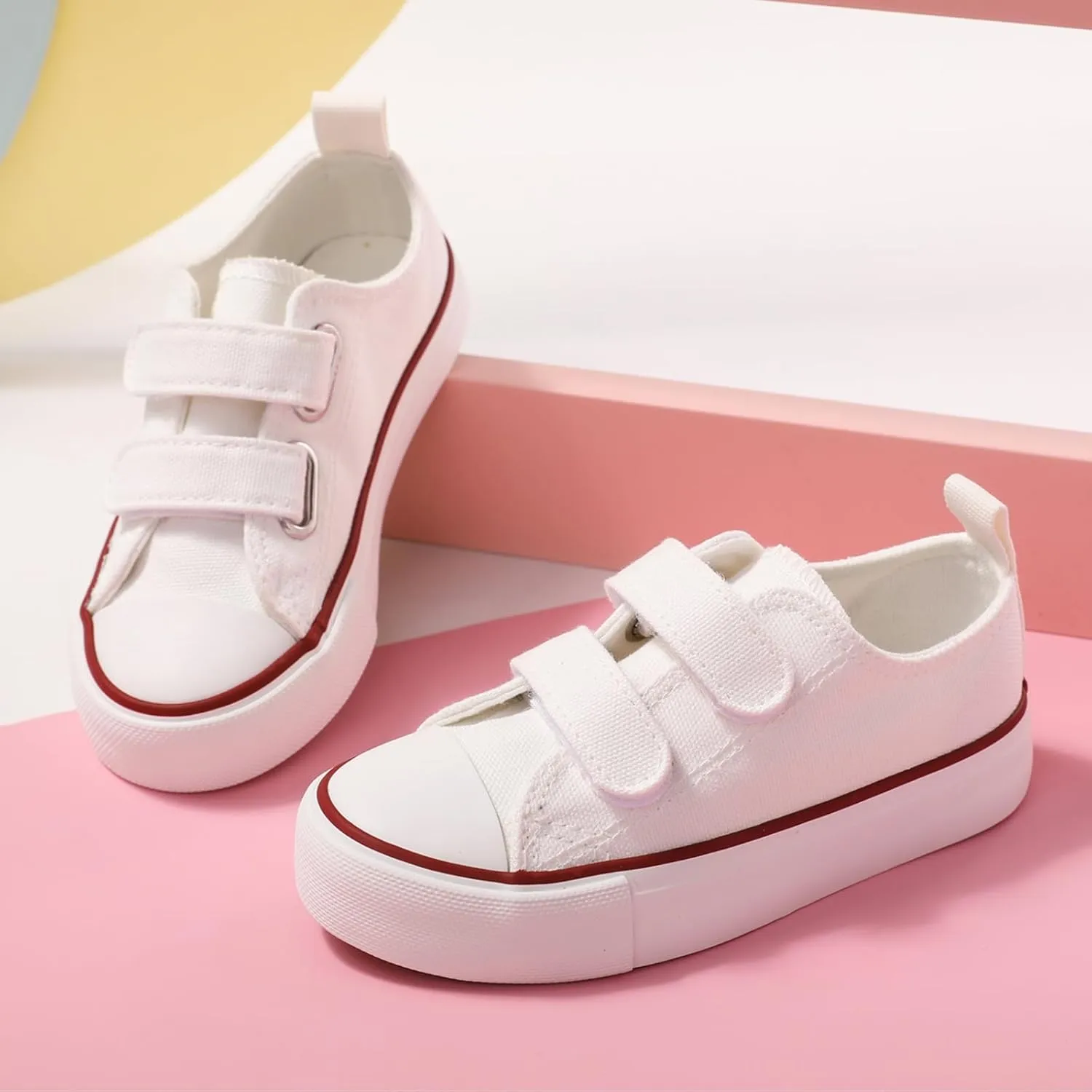 PATPAT Toddler Shoes for Girl & Boy, Toddler Sneakers Little Kid Shoes [Breathable & Comfortable] [Lightweight & Durable] Casual, Stylish and Comfortable Slip-On Canvas Sneaker Toddler Shoes Size