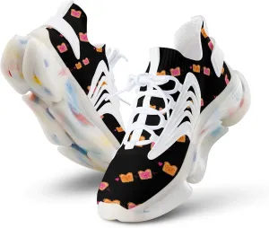 Peanut Butter Jelly Heartbeat Men's Running Shoes Lightweight Walking Shoe Breathable Sneaker