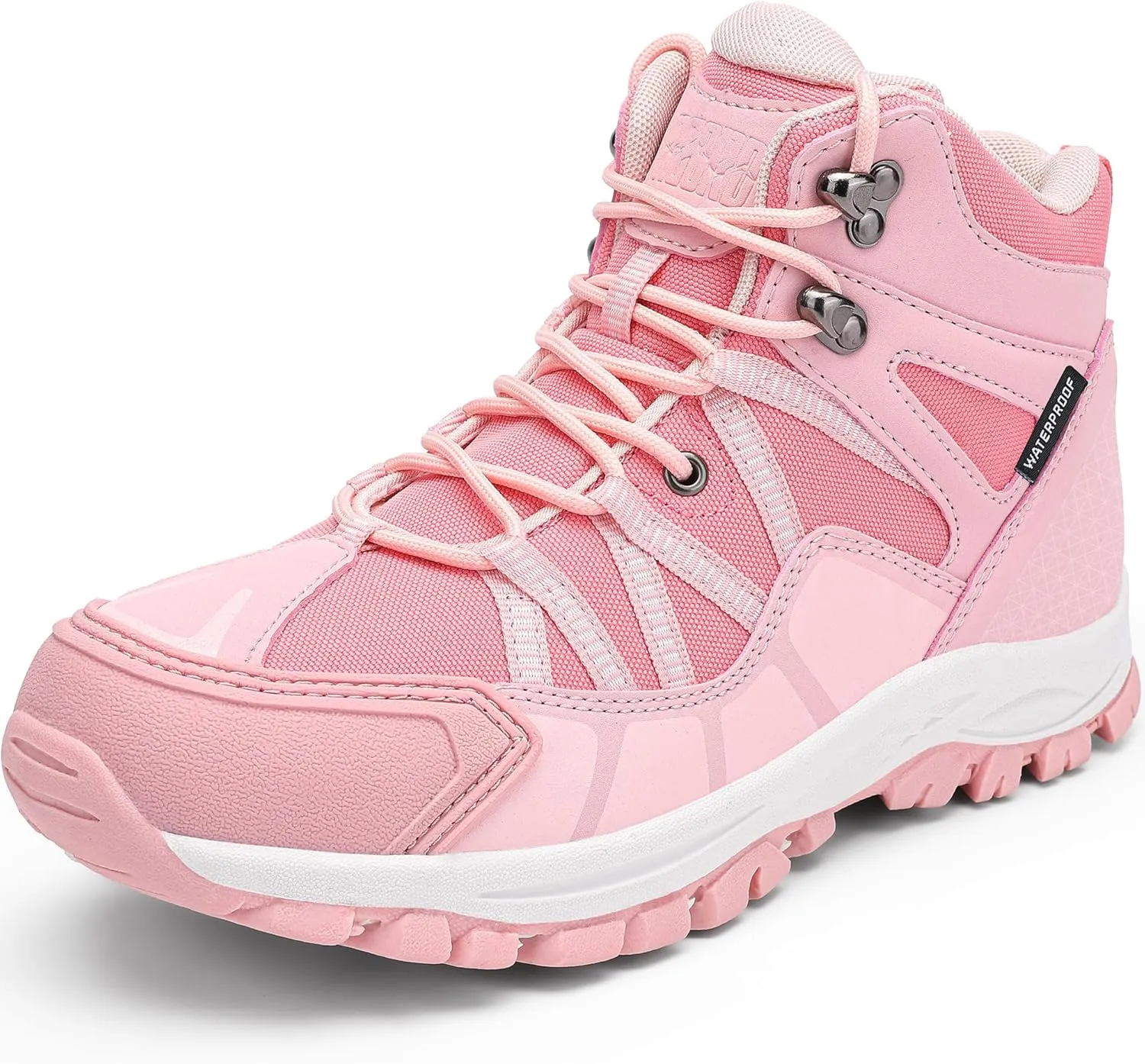 R CORD Kids Hiking Boots Waterproof Outdoor Ankle Boots Anti-Slip Walking Shoes Hiking Shoes for Camping