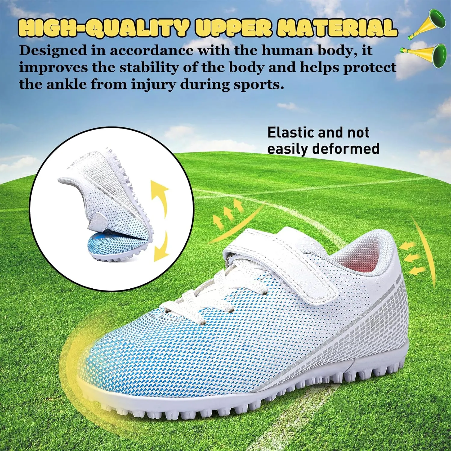 RDGO Boys Girls Soccer Cleats Indoor Soccer Shoes (Little Kid/Big Kid) TF