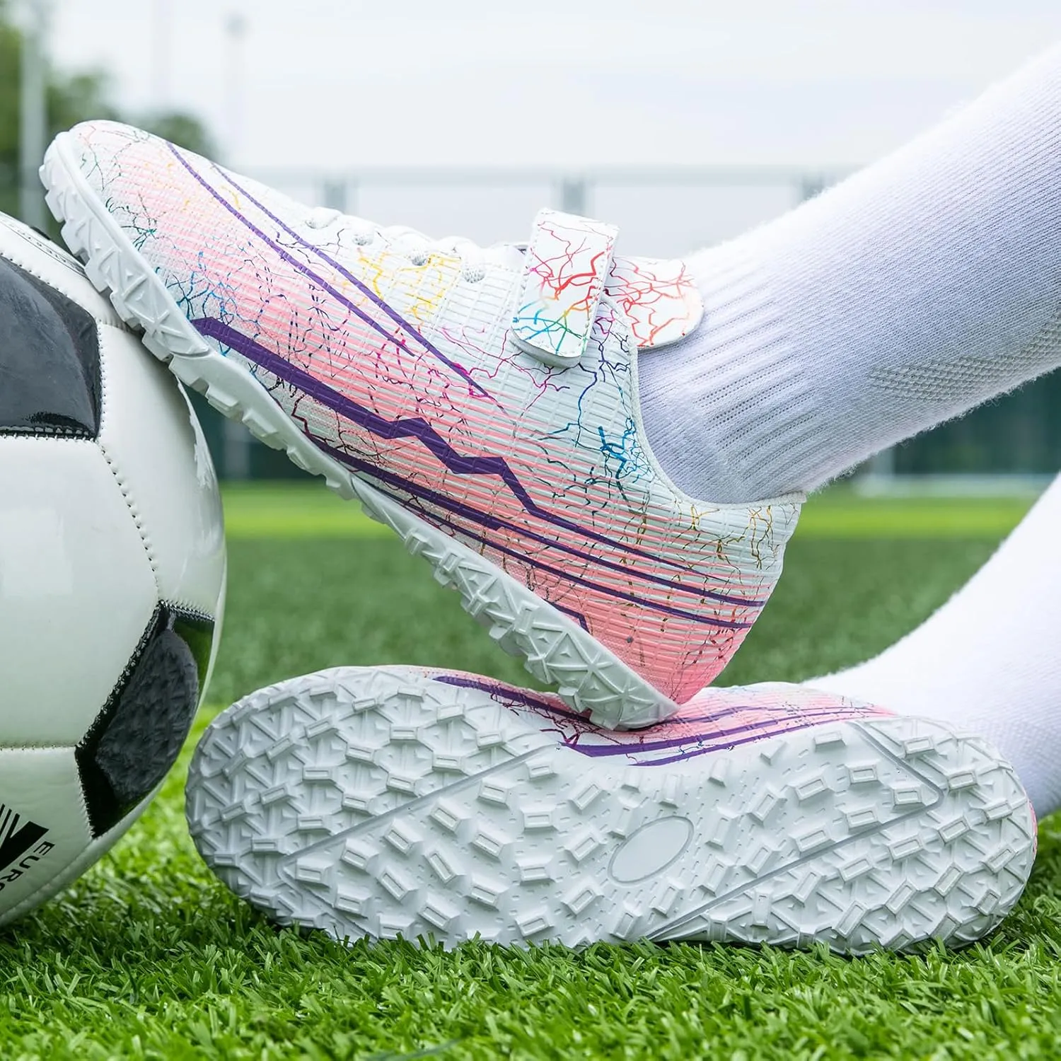RDGO Boys Girls Soccer Cleats Indoor Soccer Shoes (Little Kid/Big Kid) TF